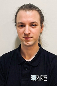 Patryk Bejm, fizjoterapeuta w Fundacji Kinesis w Częstochowie